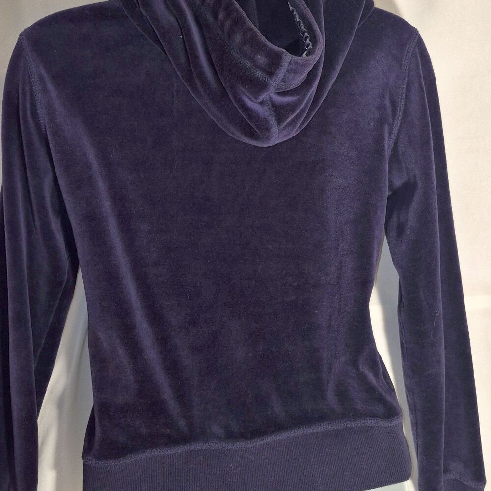 L.O.G.G./H&M fleece hoodie w/ zippered front, Dark Purple in size small - Picture 5 of 16